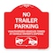 Signmission Parking Restriction No Trailer Parking Unauthorized Vehicles Towed at Owner Expense, RW-1818-23371 A-DES-RW-1818-23371 - alternate 1